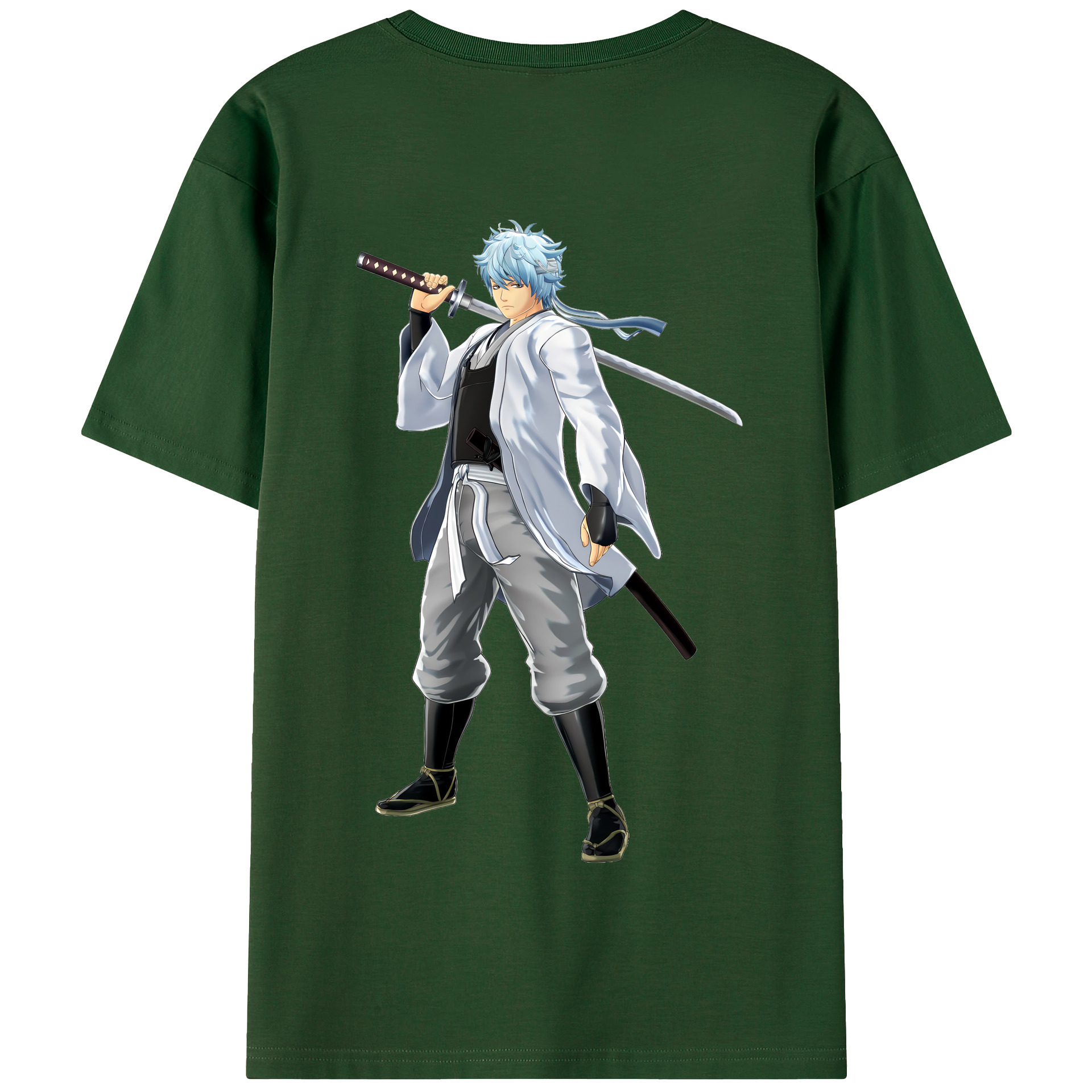 （画像用） ぎんたま 坂田銀時（さかたぎんとき） 神楽 志村新八（しむら しんぱち） GINTAMA Sakata Gintoki Kagura Shimura Shinpachi 綿100％半袖Tシャツ（背面プリント）